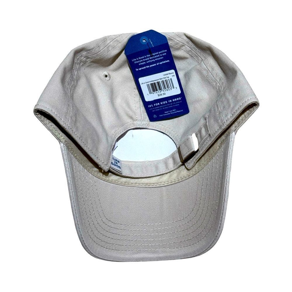 Life is Good Antidepressant Bike Branded Chill 6 Panel Cap Unisex OSFM NWT - Picture 5 of 5